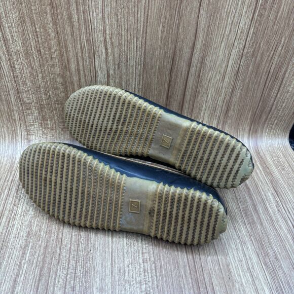 CHOOKA Women's size 7 Black Duck Skimmer Rubber Boat Rain Slip on Shoes - Picture 7 of 8